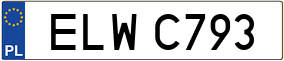 Trailer License Plate